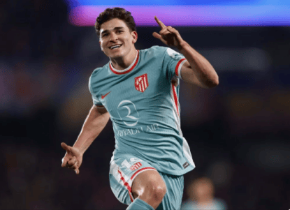 马竞2-1国米:阿尔瓦雷斯进球VAR判定手球非故意